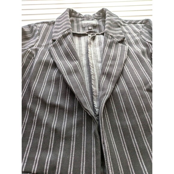 Liverpool Blazer Womens Medium Open Front Beetlejuicecore Goth Striped Layers - Picture 5 of 13